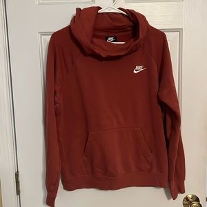 Women Nike burgundy hoodie in size M